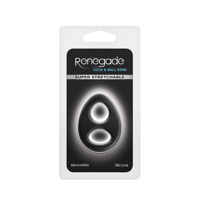 Romeo - Inel pentru penis, negru, 6.5 cm foto