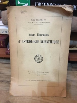 Paul Flambart - Notions Elementaires d&amp;#039;Astrologie Scientifique foto