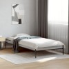VidaXL Cadru de pat, gri sonoma, 75x190 cm, lemn prelucrat și metal 845059