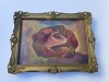 Pictura in ulei intitulata Marul Evei, artist roman Fioghin Calistru, datat 1996, Natura statica, Abstract