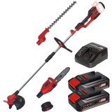 Einhell GE-LM 36/4in1 Li PXC + Twinpack CB + 4514095 - Unealta multifunctionala + Set 2 acumulatori si incarcator Li-Ion 18 V 2.5 Ah