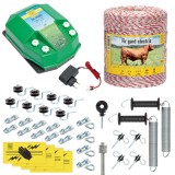 Pachet gard electric complet 1000&nbsp;m, 4,5 Joule, 230&nbsp;V, pentru animale domestice