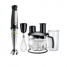 Mixer vertical Braun Multiquick 7 MQ7075X, 1000 W, Pahar 0.6l, Procesor 1.5l, Easy SmartSpeed, EasyClick Plus, Negru Premium