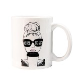 Cana alba personalizata &quot; GIRL BOSS&quot;, INOVATIX&reg;. 330ml, Oem
