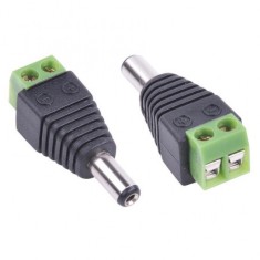 Conector DC 2.1x5.5mm tata la bloc terminal, WTY0622