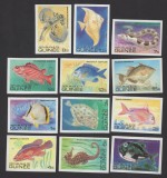 GUINEA 1980 FAUNA MARINA PESTI NEDANTELATE COTA MICHEL 100 EURO, Nestampilat