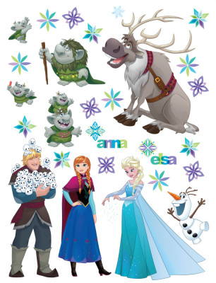 Sticker Personaje Frozen si Trolii - 65x85cm - DK2303 foto