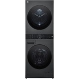Masina de spalat rufe cu uscator LG WT1210BBF, Spalare 12 kg, Uscare 10 kg, 1400 RPM, Steam, TurboWash 360, Clasa A/A+++, Negru/Negru
