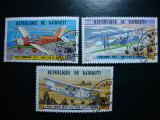 DJIBOUTI 1978 SERIE AVIATIE, Stampilat