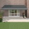 Copertină retractabilă, antracit, 5x3 m, textil și aluminiu