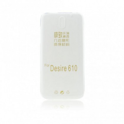 Husa Silicon Ultra Slim HTC Desire 610 Transparent foto