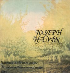 Disc vinil, LP. SIMFONIA NR. 93 IN RE MAJOR. SIMFONIA NR. 98 IN SI BEMOL MAJOR-JOSEPH HAYDN-271438