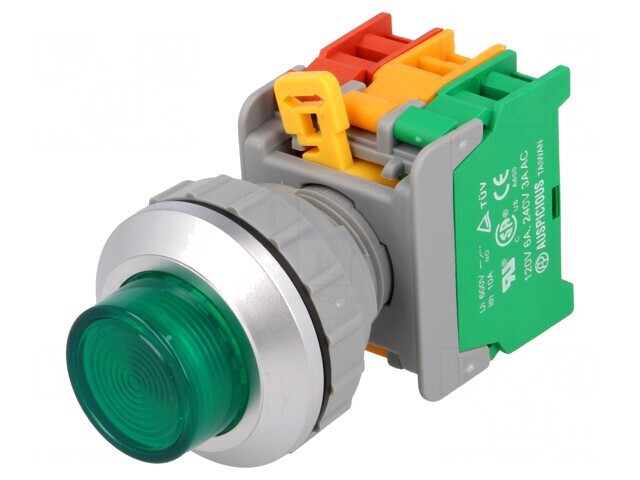 Comutator apăsare 30mm 1 NC NO