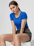 Tricou de antrenament regular cu uscare rapidă pentru femei - cobalt, 4F Sportswear