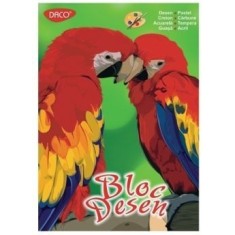 Bloc de desen 16 file format A4 si A3 Daco 170g - A3