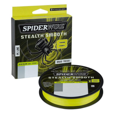 SpiderWire Braid Stealth&amp;reg; Smooth X8 Hi-Vis yellow 150m 0,09mm foto