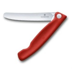 Briceag Cutit Pliabil Victorinox, Swiss Classic Paring Knife, Lama Zimtata 11cm, Rosu foto