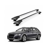 Bare portbagaj transversale auto aluminiu compatibile Audi A4 Avant / Allroad (B8) 2008-2015 92-96 cm Cod: KL6