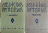 Carte Medicina Interna I. Bruckner 2 Volume Editura Medicala 1979 1980 Dimensiune 16x24 cm Romana Coperti Cartonate
