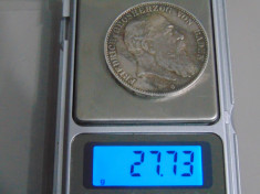 Moneda argint 5 Mark 1902 G (cn13), tiraj mic foto