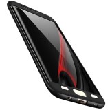 Husa Samsung Galaxy S7 Edge GKK 360 Full Cover, Protectie Completa, Plastic, Rezistenta la Socuri, Negru