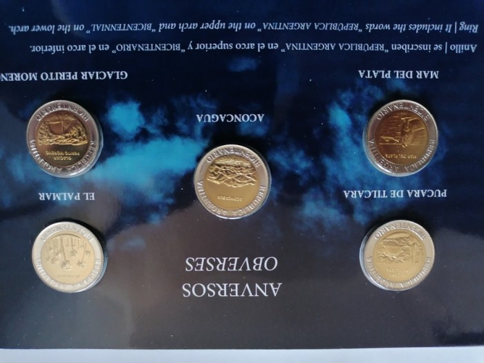 Pliant Monede comemorative Argentina