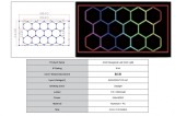 Sistem iluminare plafon hexagonal RGB 4.84 x 2.43 m pentru garaj si showroom