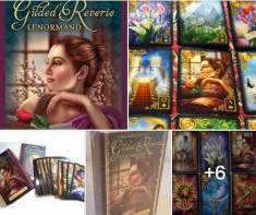 Carti tarot Gilded Lenormand Expanded Edition+cadou cartea in limba romana foto