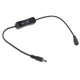 Cablu DC 2.1x5.5mm cu Intrerupator 50cm Mama-Tata Alimentare LED Sisteme Video Camere IP