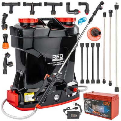 Pulverizator cu acumulator, 20L, baterie 8Ah, Powermat foto