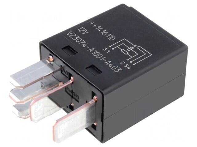 Releu electromagnetic SPDT 12VDC 20A pentru autovehicule