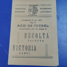 program Victoria Carei - Recolta Salonta