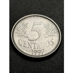 B 11 Moneda 5 Centavos 1997 Brazilia
