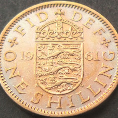 Moneda 1 SHILLING - MAREA BRITANIE / ANGLIA, anul 1961 *cod 1458 = excelenta