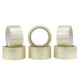 Banda adeziva solvent, scoth pentru ambalare, rola 48 mm x 60 m, transparent, set 6 buc, Oem