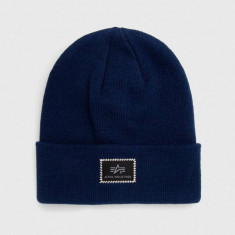 Alpha Industries căciulă X-Fit Beanie culoarea bleumarin 168905.07-rep.blue