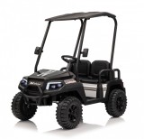 Cumpara ieftin UTV electric pentru copii Kinderauto Golf-Kart, cu 4 locuri, 400W, 24V 7Ah, amortizoare, roti moi EVA, music player, negru