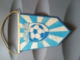 Fanion fotbal, CHIMIA RM VALCEA , Romania !! De colectie !! stare foarte buna !