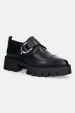 MICHAEL Michael Kors pantofi de piele Jaden culoarea negru, cu toc plat, 40T5JDFP3L.001