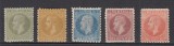 ROMANIA 1876 LP 39 REGELE CAROL I EMISIUNEA I BUCURESTI I GUMA ORIGINALA SERIE STARE MNH, Stampilat