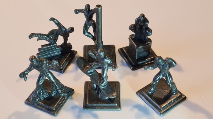 set complet 6 figurine metalice SPIDERMAN Marvel 2006 original