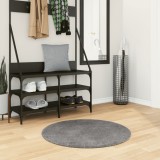 vidaXL Covor HUARTE, fir scurt, moale și lavabil, antracit, &Oslash; 80 cm