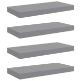 Cumpara ieftin Rafturi de perete suspendate, 4 buc., gri, 50x23,5x3,8 cm, MDF