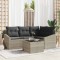vidaXL Set de canapele pentru grădină 5 pcs Gri deschis Rattan poli 3346712