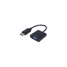 Cablu {{Tip cablu de conectare}}, DisplayPort mufa, D-Sub 15pin HD soclu, 0.15m, {{Culoare izola&#355;ie}}, AKYGA - AK-AD-36