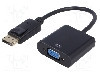 Cablu {{Tip cablu de conectare}}, DisplayPort mufa, D-Sub 15pin HD soclu, 0.15m, {{Culoare izola&amp;amp;#355;ie}}, AKYGA - AK-AD-36 foto