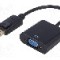 Cablu {{Tip cablu de conectare}}, DisplayPort mufa, D-Sub 15pin HD soclu, 0.15m, {{Culoare izola&amp;#355;ie}}, AKYGA - AK-AD-36