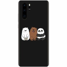 Husa silicon pentru Huawei P30 Pro, Bears