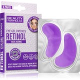 Beauty Formulas Retinol tampoane cu gel &icirc;mpotriva ridurilor de sub ochi cu retinol 6x2 buc