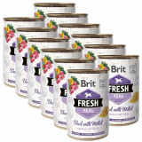 Cumpara ieftin Can Brit Fresh Veal with Millet 12 x 400 g